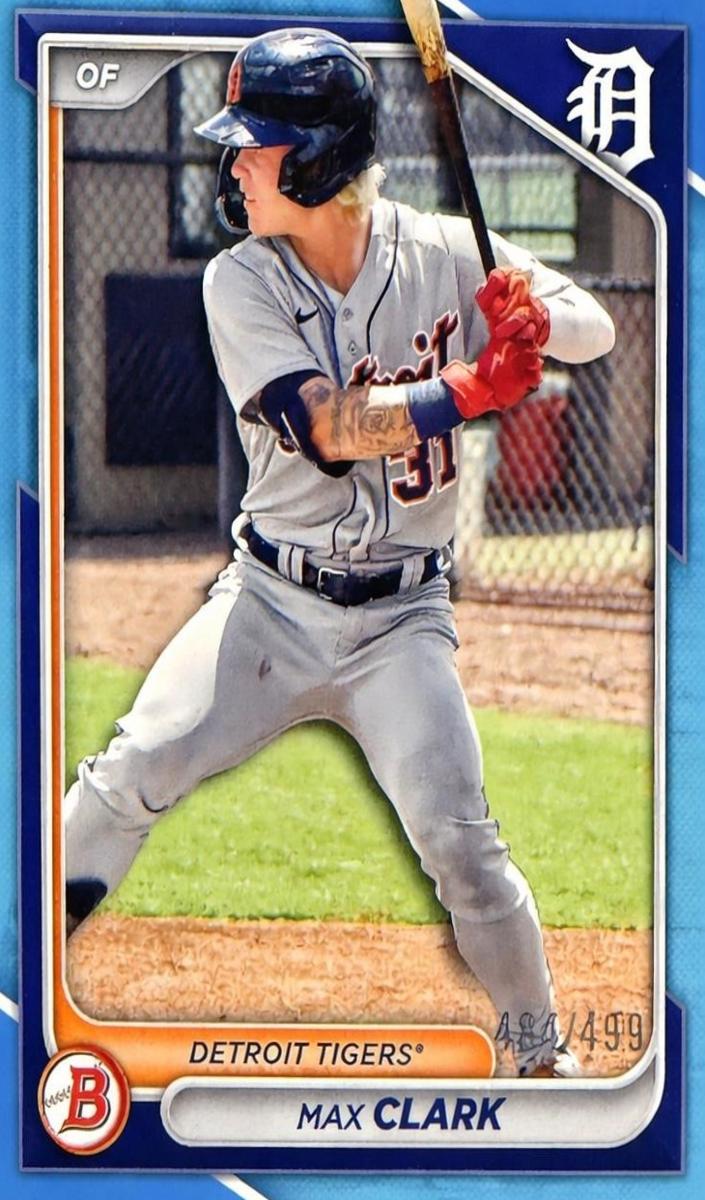 2024 Bowman Draft Baseball Sky Blue Max Clark #BD-104 SGC 9.5