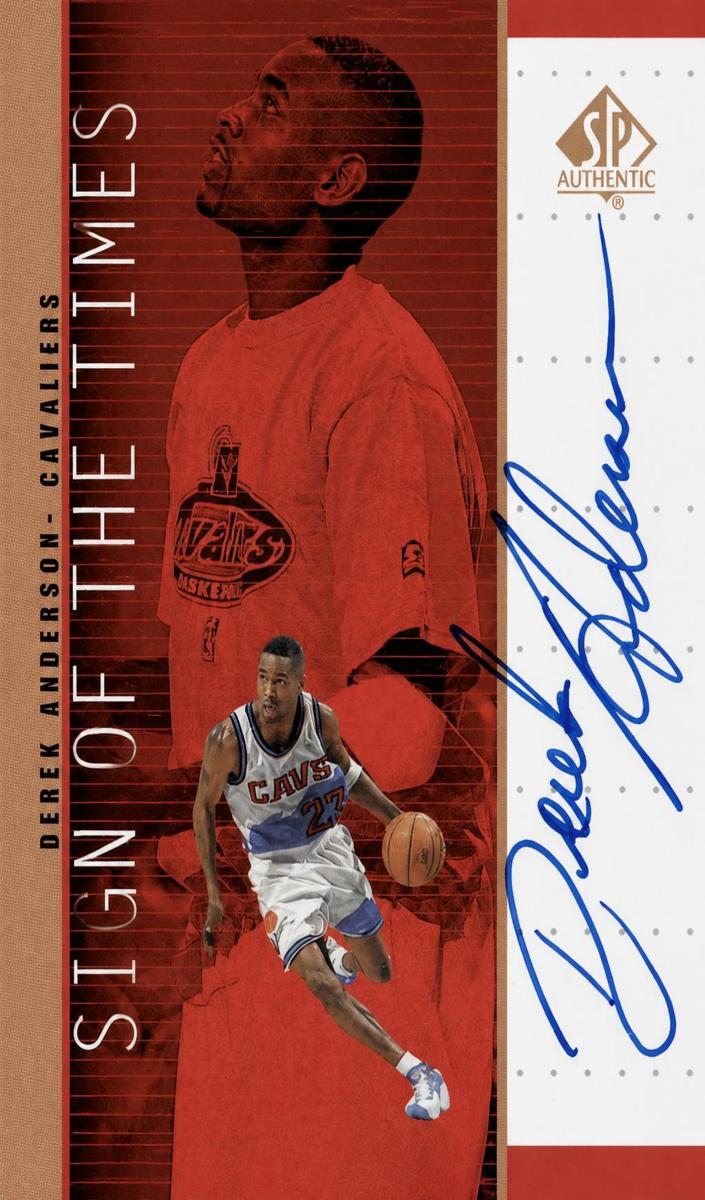 1998 SP Authentic Basketball Bronze Derek Anderson #DA