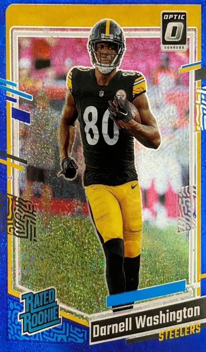 2023 Donruss Optic Football Blue Glitter Darnell Washington #286