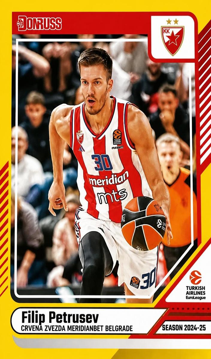 2024 Donruss Turkish Airlines EuroLeague Basketball Filip Petrusev #4