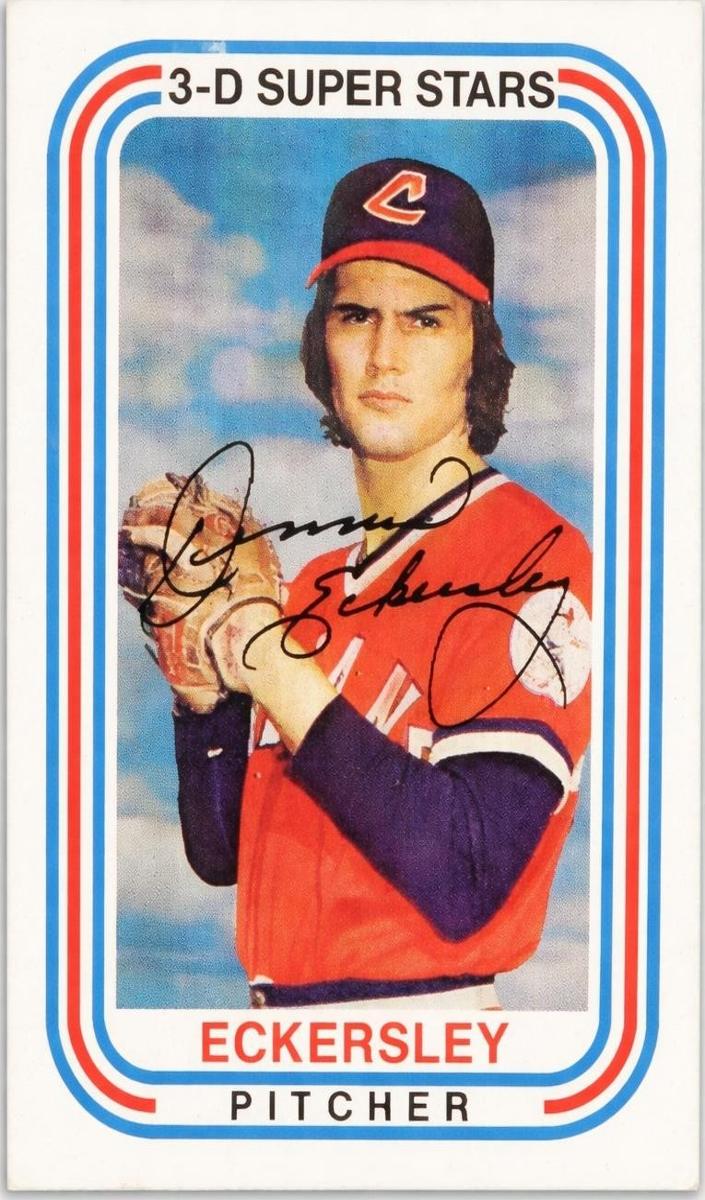1976 Kellogg's 3-D Superstars Baseball Dennis Eckersley #19 PSA 9