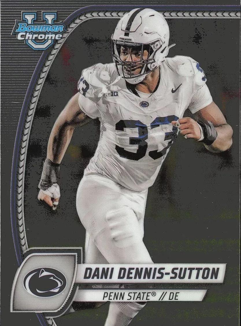 2024 Bowman Chrome University Football Dani Dennis-Sutton #51