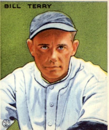 1933 R319 Goudey Baseball Bill Terry #125 PSA 6