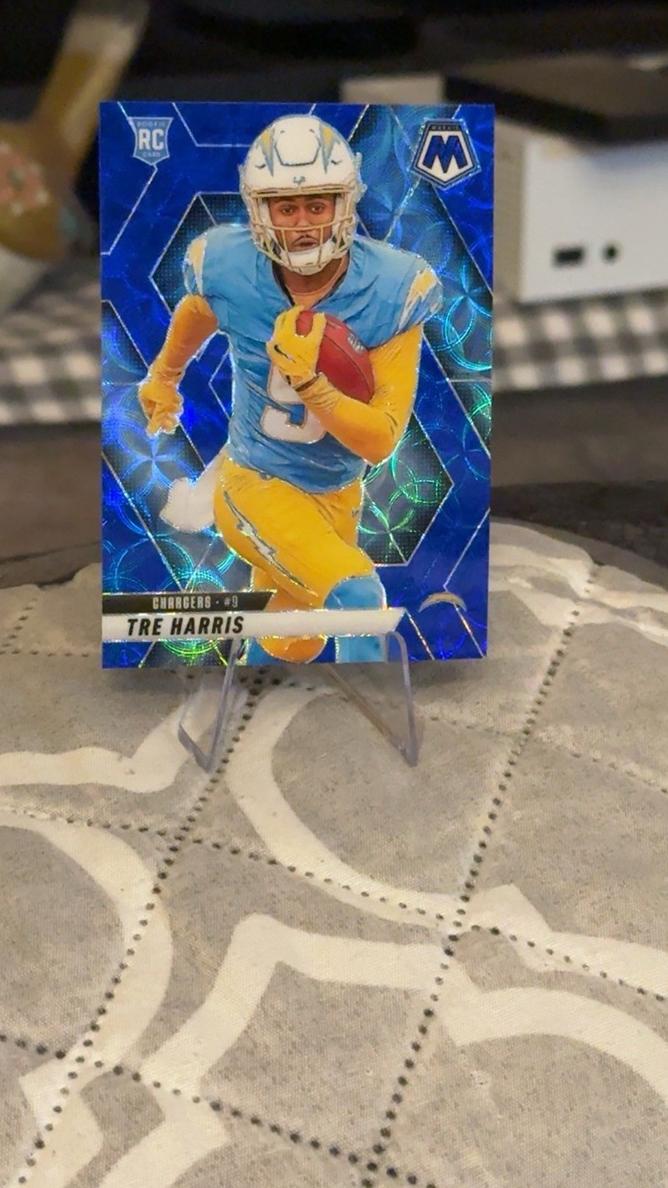2025 Panini Mosaic Football Blue Scope Tre Harris #326