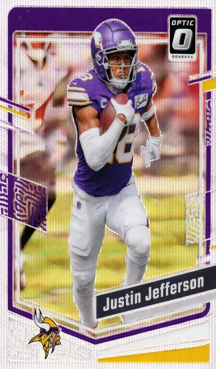 2023 Donruss Optic Football Wave Justin Jefferson #125 PSA 9