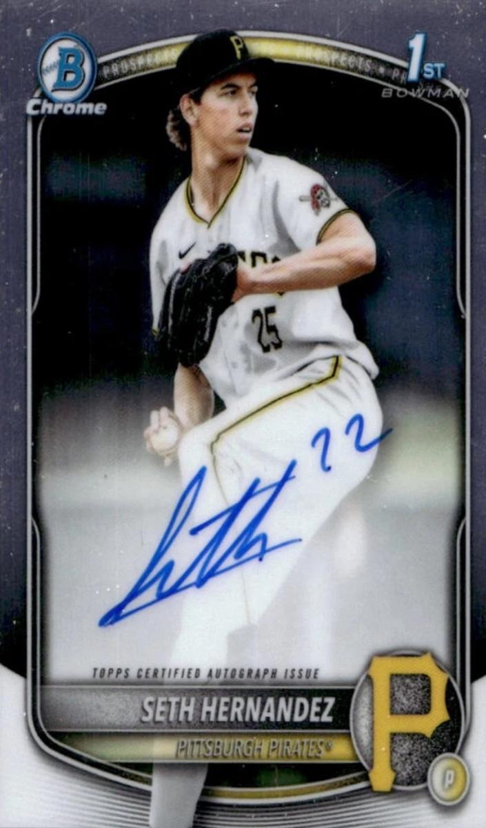 2025 Bowman Draft Chrome Baseball Seth Hernandez #CPA-SH PSA 10