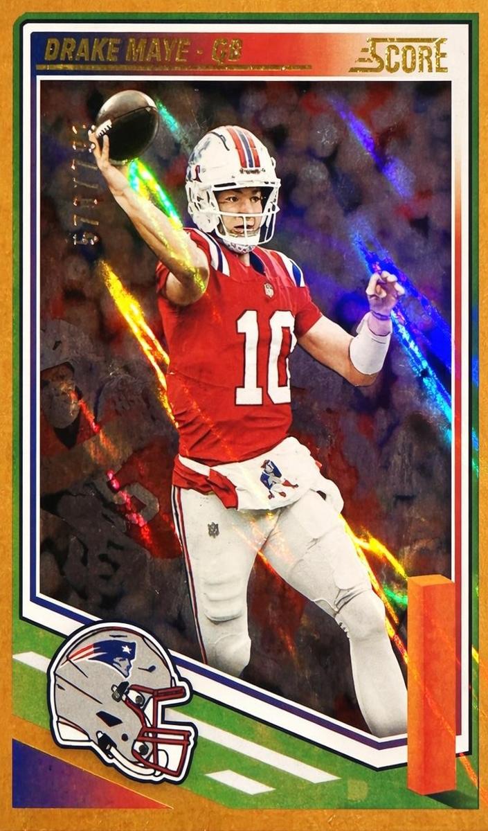 2025 Panini Score Football Orange Drake Maye #27