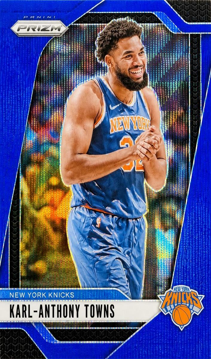 2024 Panini Prizm Basketball Blue Wave Karl-Anthony Towns #141