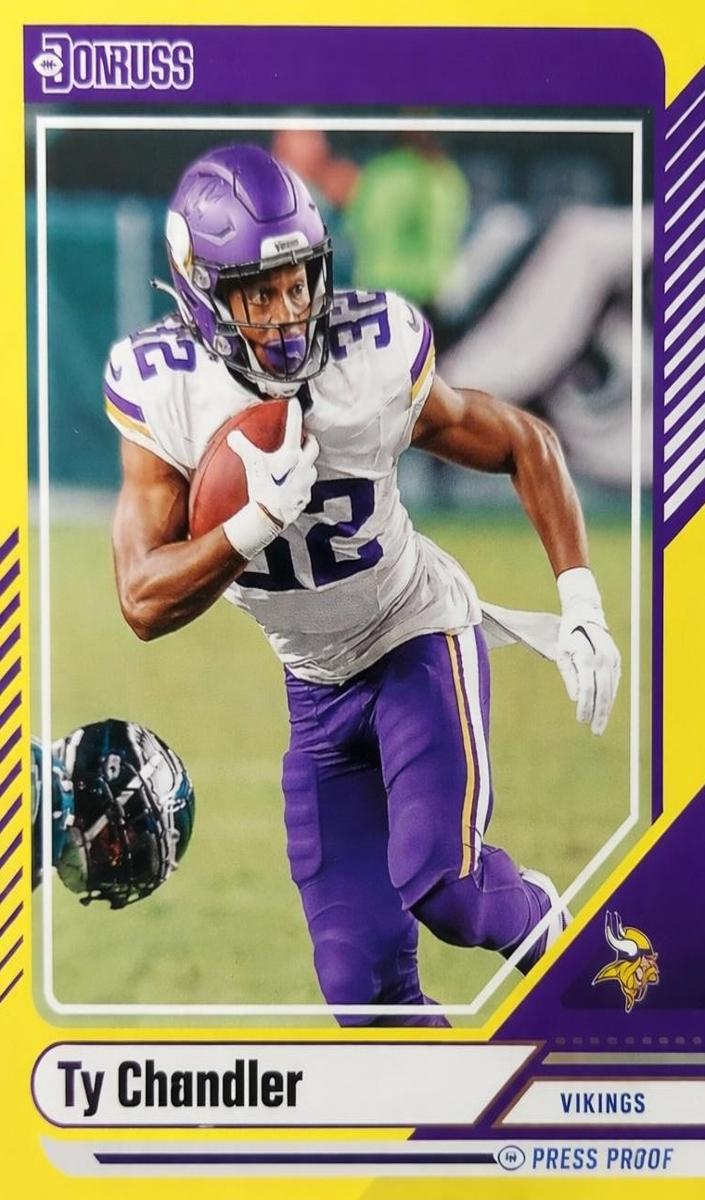 2024 Panini Donruss Football Press Proof Yellow Ty Chandler #248