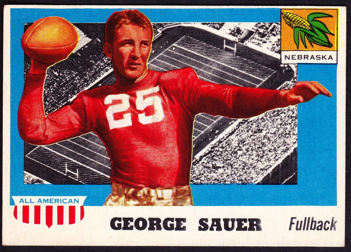 1955 Topps All-American Football George Sauer #31 PSA 7