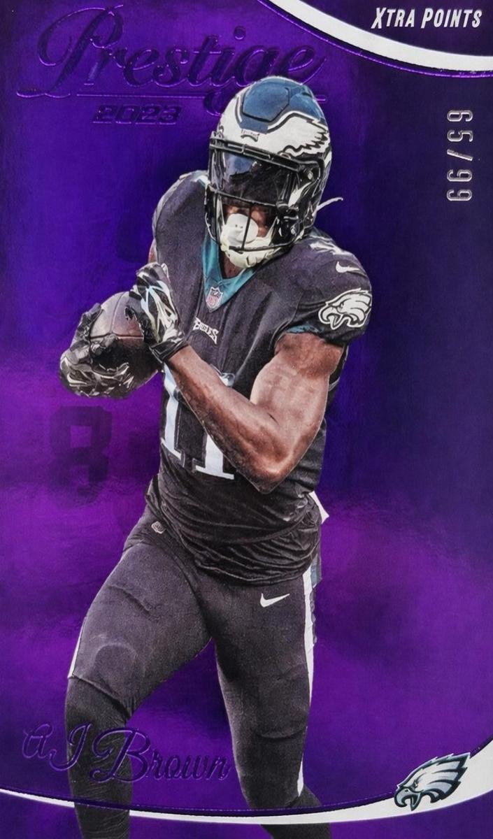 2024 Panini Prestige Football Purple Premium Xtra Points A.J. Brown #240