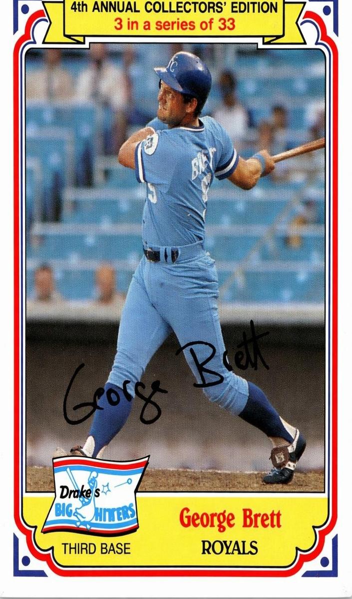 1984 Topps Drake's Big Hitters Baseball George Brett #3 PSA 9