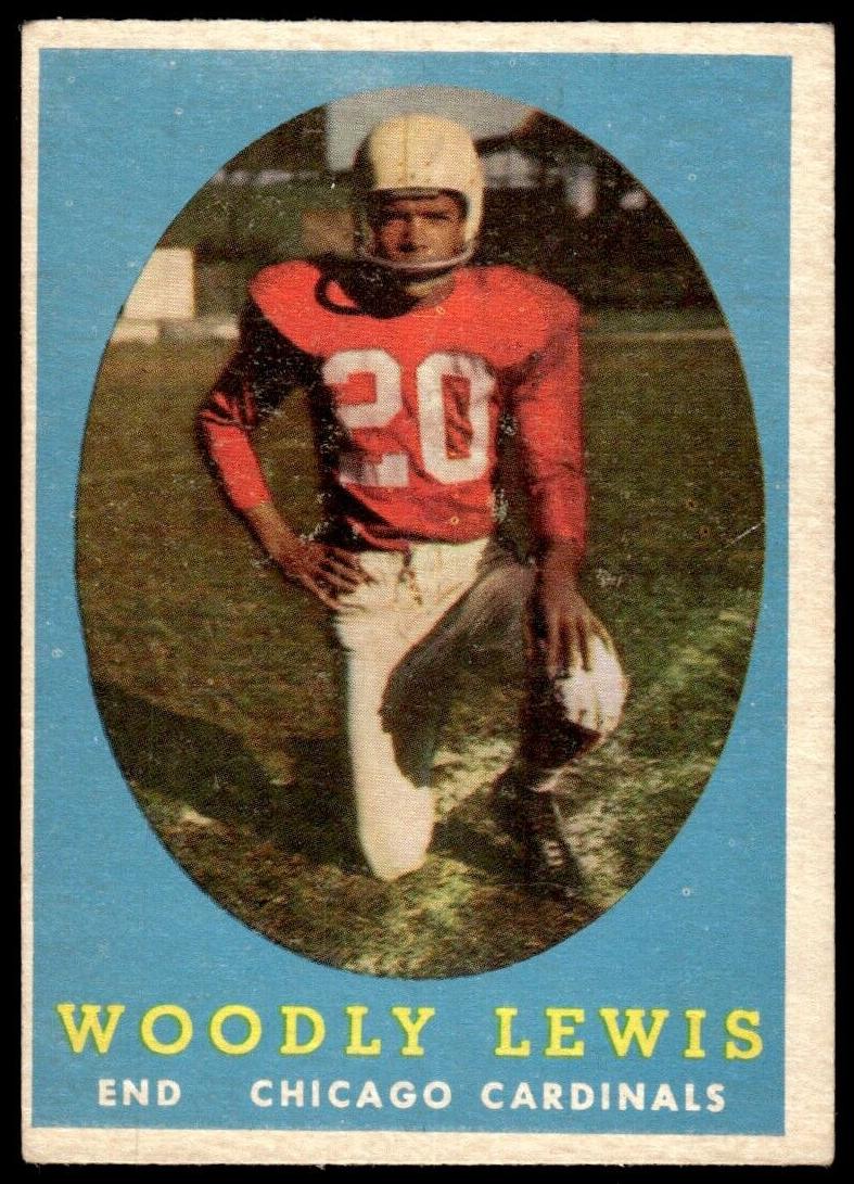 1958 Topps Football Woodly Lewis #82 PSA 7