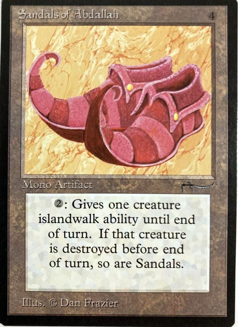 1993 Magic The Gathering Arabian Nights Sandals of Abdallah #NNO