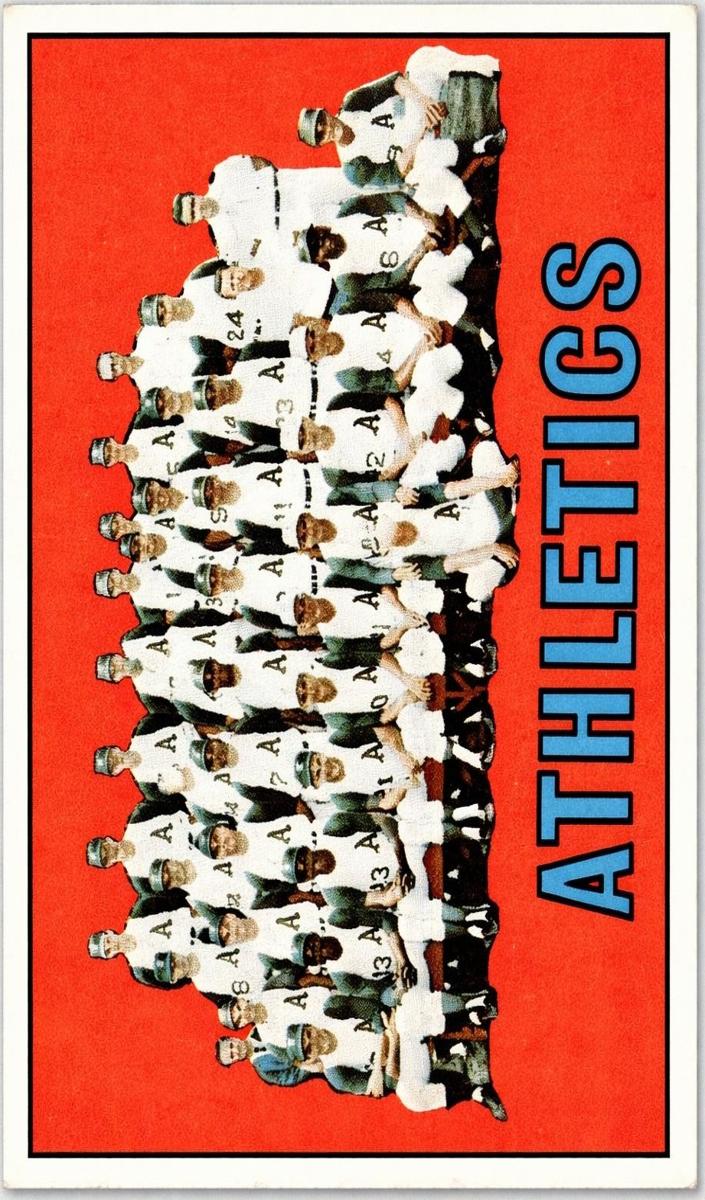 1967 Topps Baseball Kansas City Athletics #262 PSA 5.5