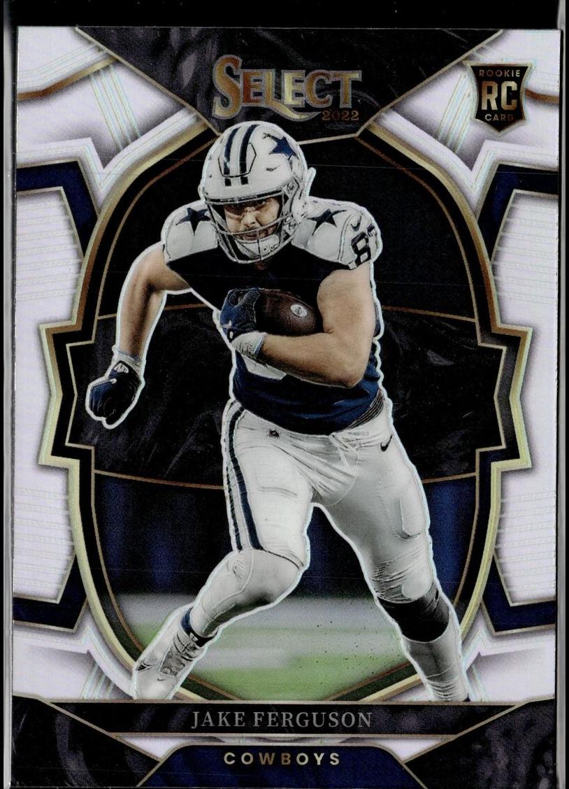 2022 Panini Select Football Silver Prizm Jake Ferguson #87 PSA 9