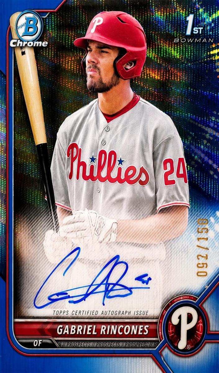2022 Bowman Draft Baseball Blue Wave Gabriel Rincones #CDA-GR