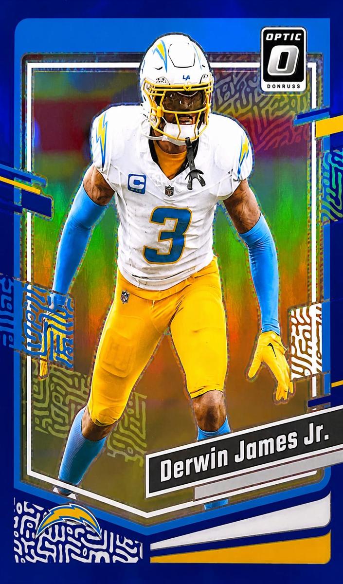 2023 Donruss Optic Football Blue Derwin James Jr. #102