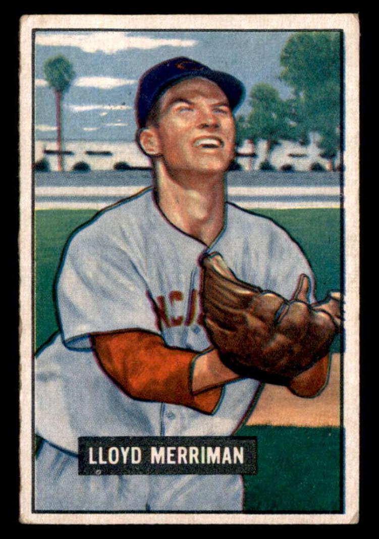 1951 Bowman Baseball Lloyd Merriman #72