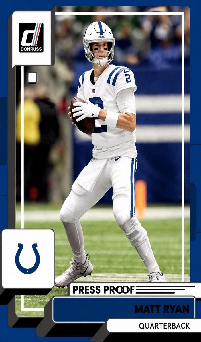 2022 Panini Donruss Football Press Proof Blue Matt Ryan #228