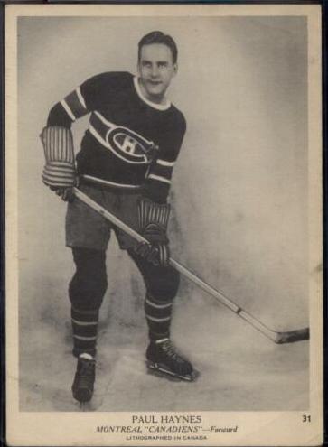 1939 O-Pee-Chee V301-1 Hockey Paul Haynes #31 PSA 3.5