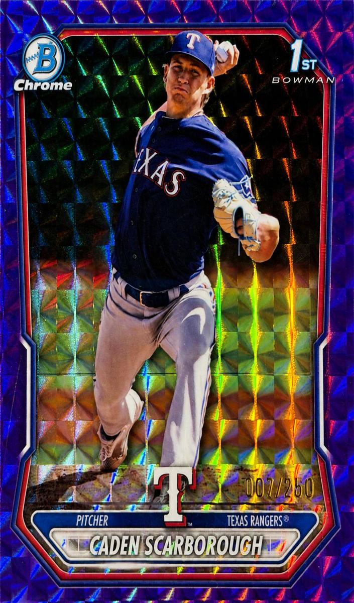 2026 Bowman Baseball Purple Geometric Caden Scarborough #BCP-17