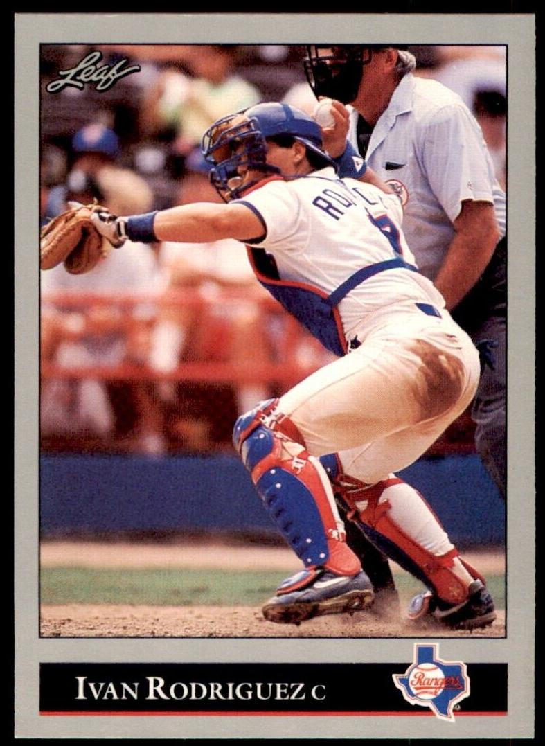1992 Leaf Baseball Ivan Rodriguez #194 PSA 9