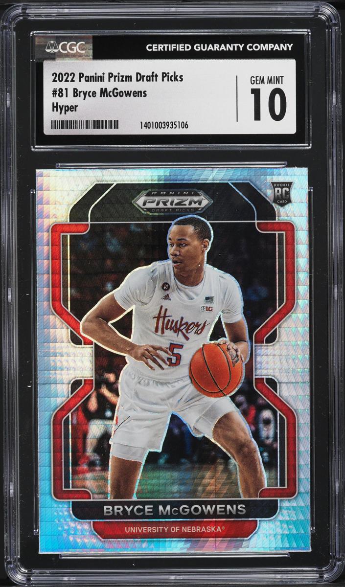 2022 Panini Prizm Draft Picks Basketball Hyper Bryce McGowens #81