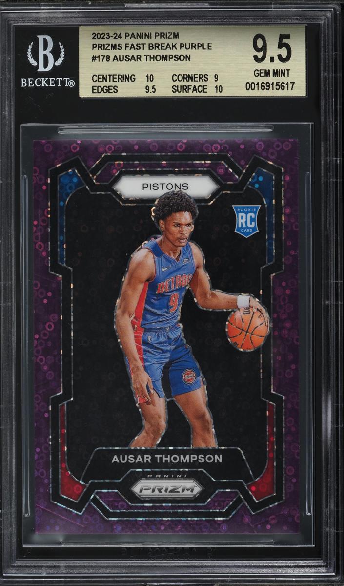 2023 Panini Prizm Basketball Fast Break Purple Ausar Thompson #178