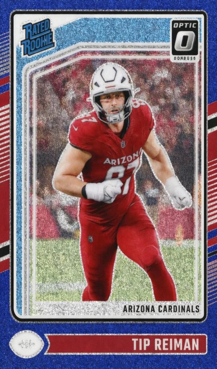 2024 Donruss Optic Football Blue Glitter Tip Reiman #292
