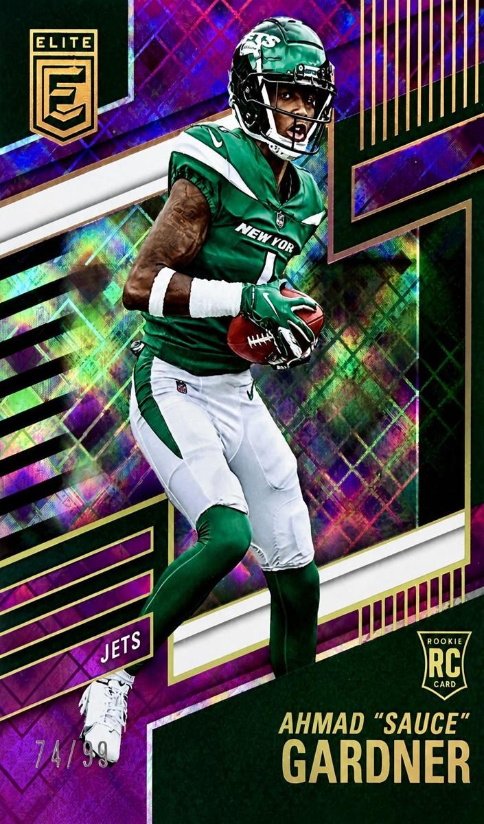 2022 Donruss Elite Football Purple Ahmad Gardner #142 PSA 10