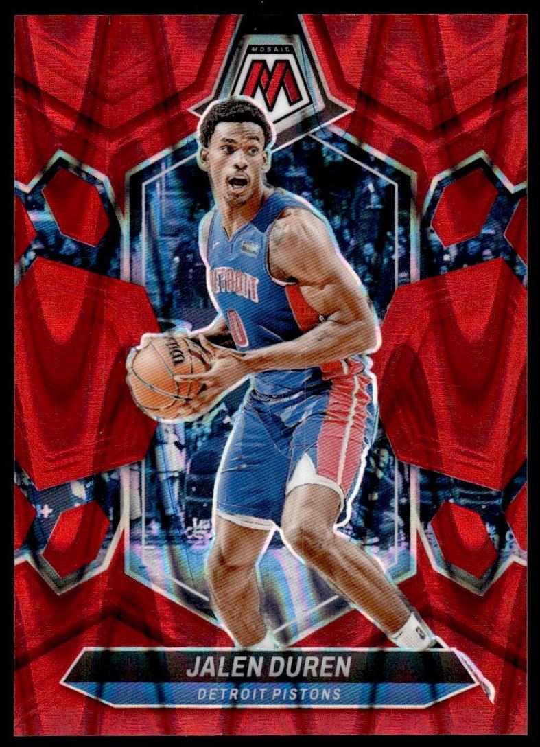 2023 Panini Mosaic Basketball Red Seismic Jalen Duren #142