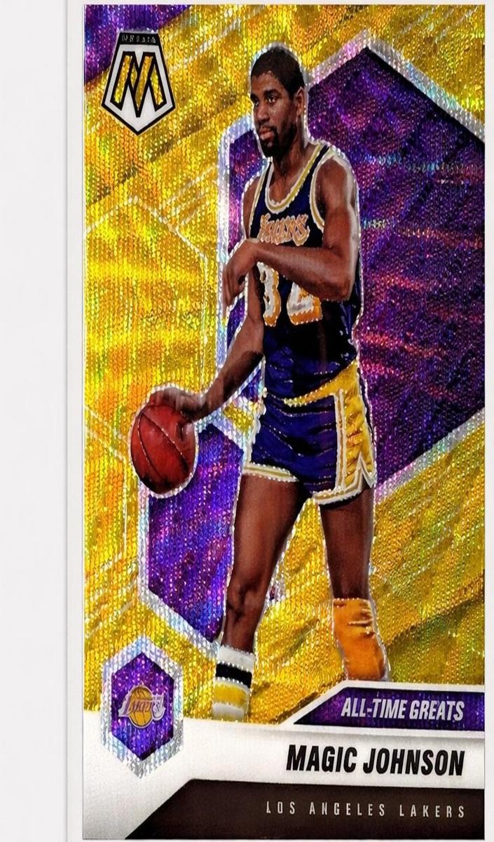 2020 Panini Mosaic Basketball Gold Wave Magic Johnson #288
