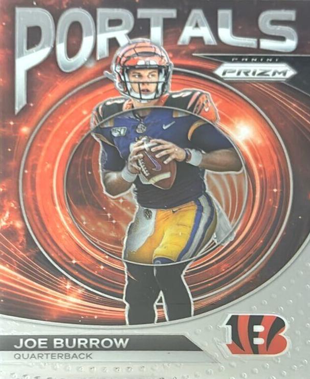 2023 Panini Prizm Football Silver Joe Burrow #PO-3 PSA 9