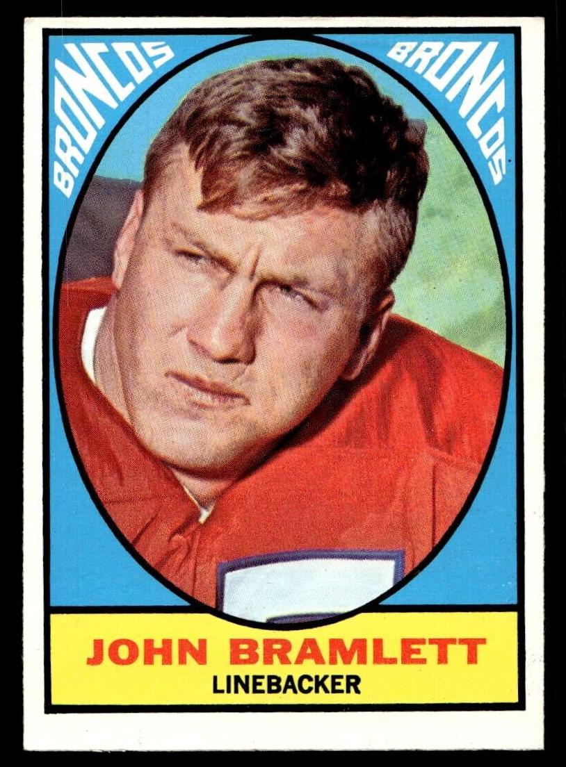 1967 Topps Football John Bramlett #38 PSA 7.5