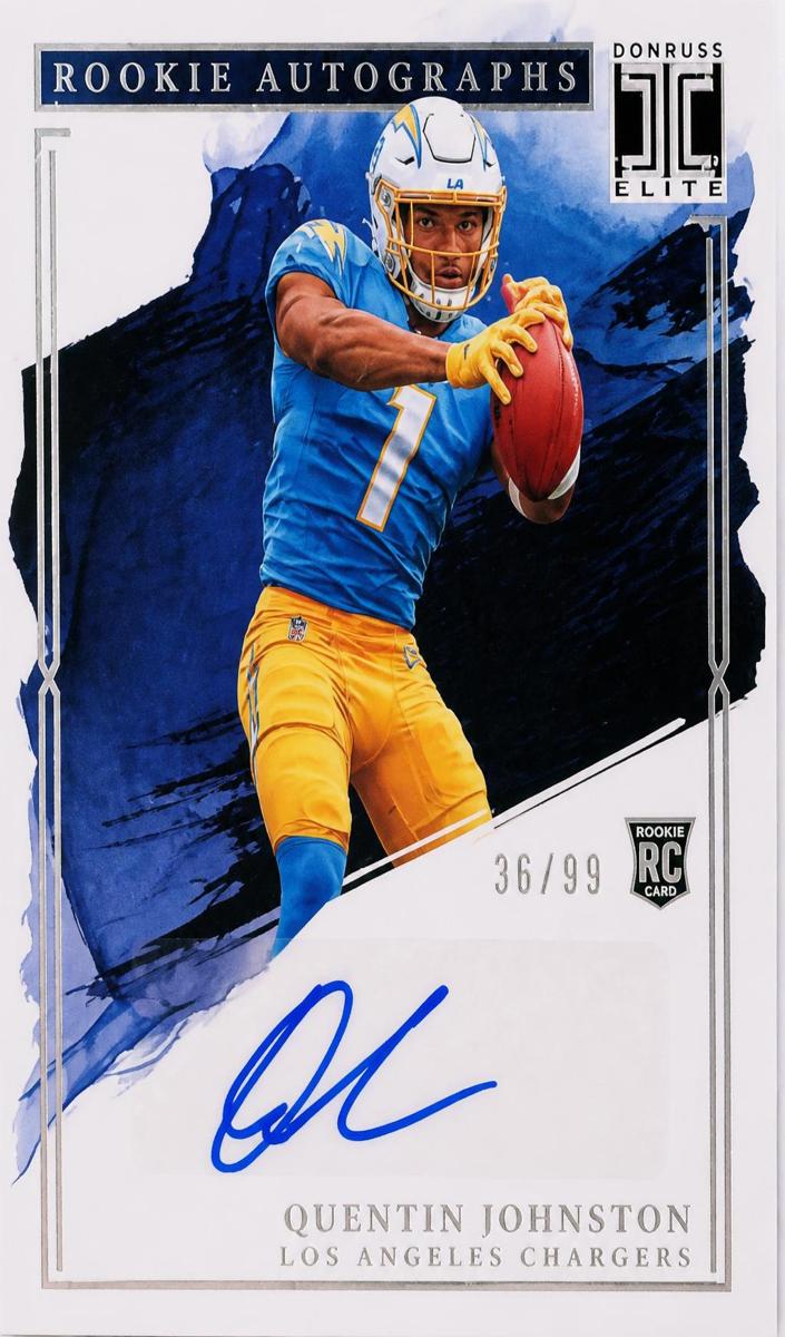 2023 Panini Impeccable Football Quentin Johnston #RA-QJ PSA 7.5