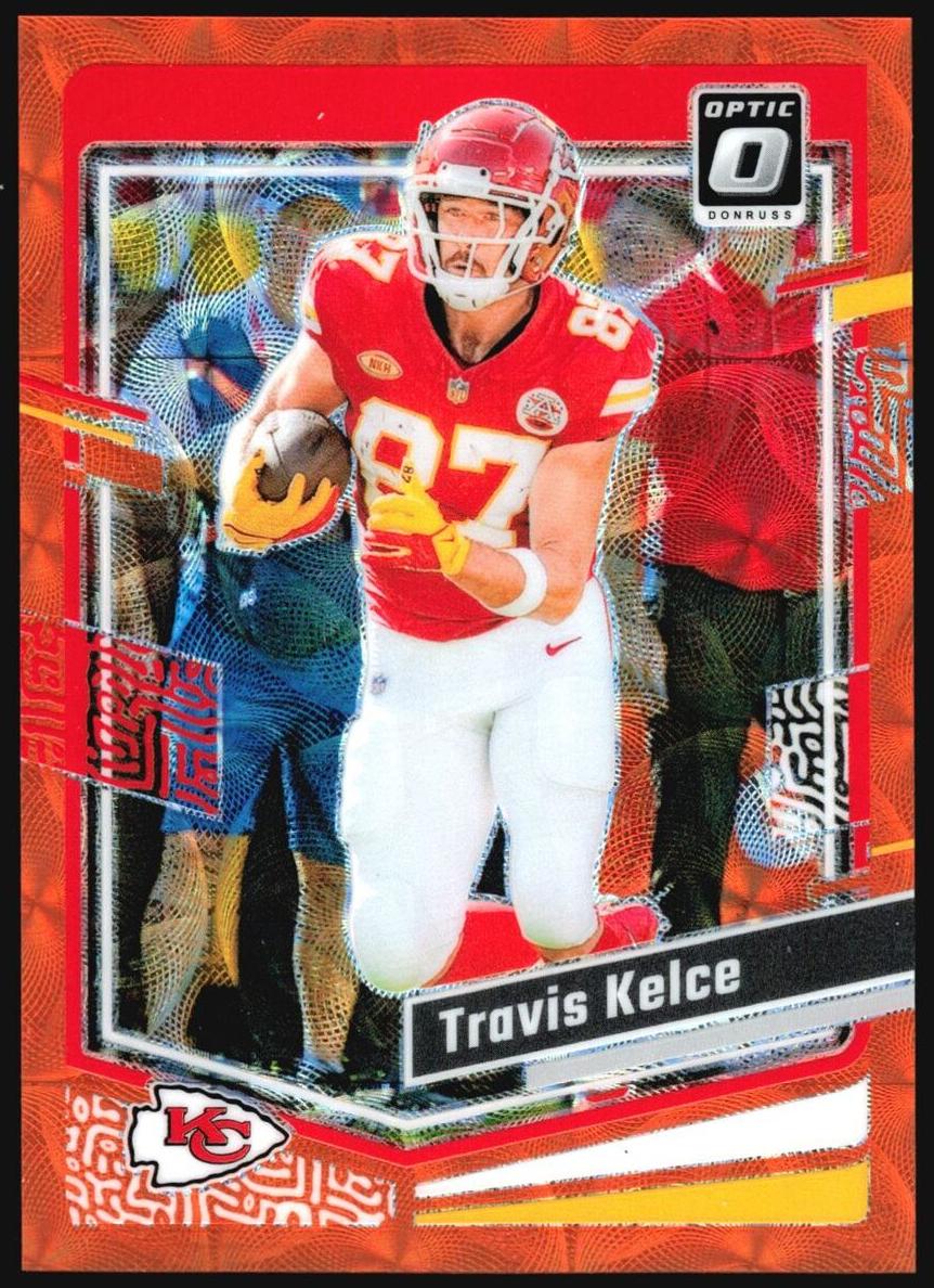 2023 Donruss Optic Football Orange Scope Travis Kelce #94