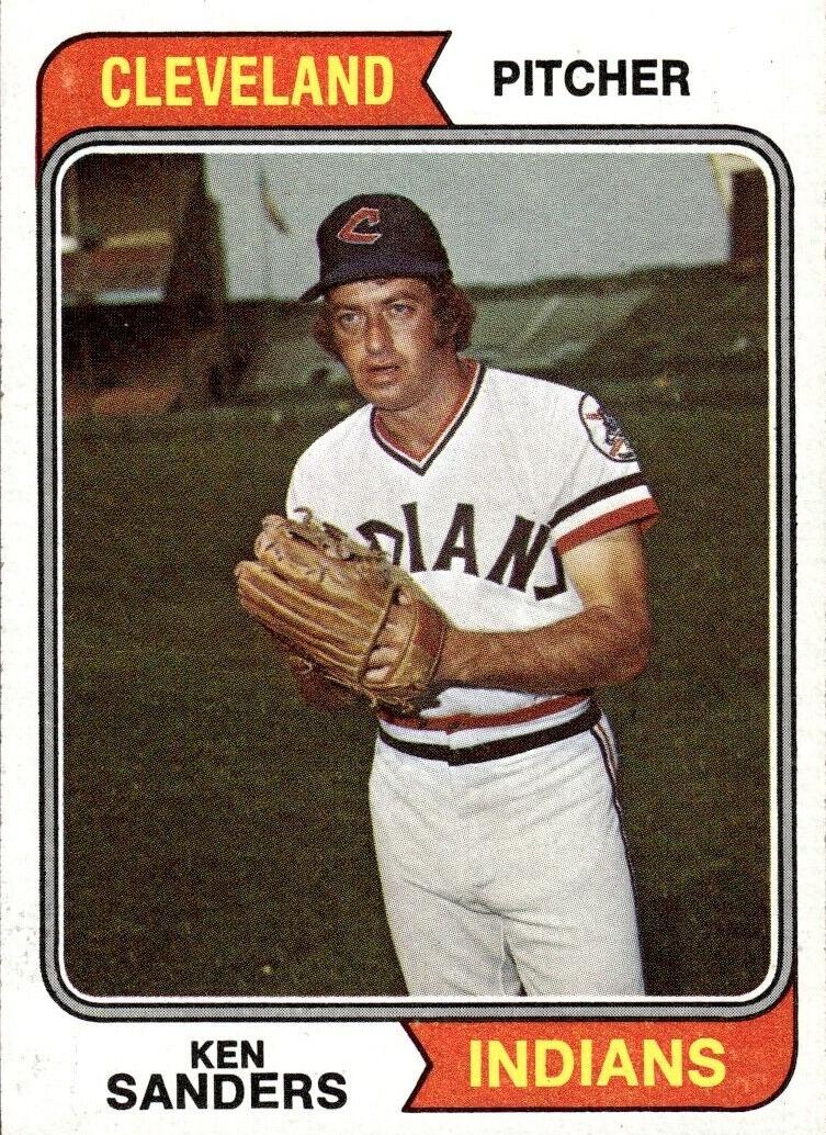 1974 Topps Baseball Ken Sanders #638 PSA 8.5