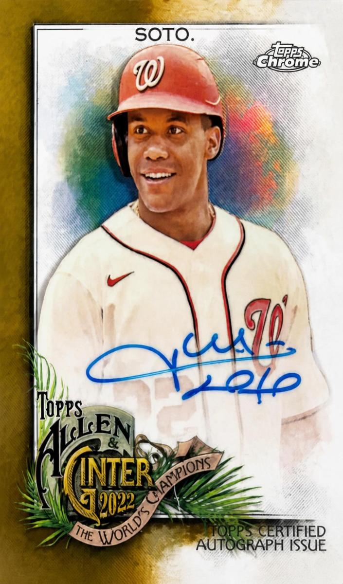 2022 Topps Allen & Ginter Chrome Baseball Juan Soto #AGA-JS BGS 9