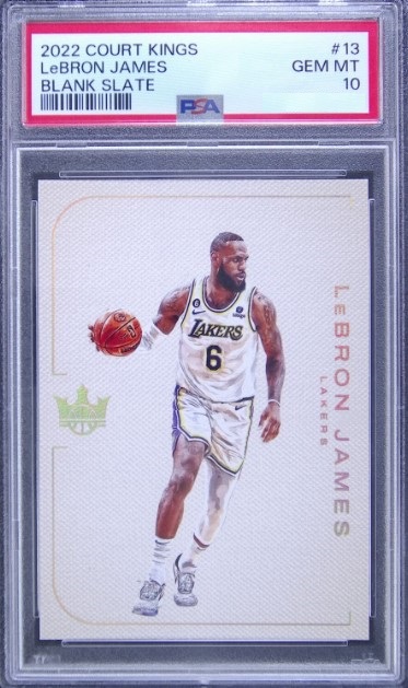 2022 Panini Court Kings Basketball LeBron James #13 PSA 9