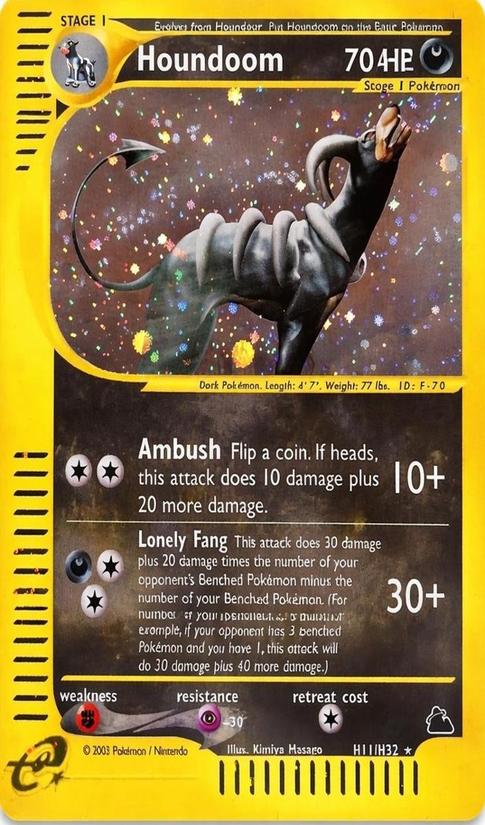 2003 Pokemon Skyridge Houndoom #H11 PSA 9