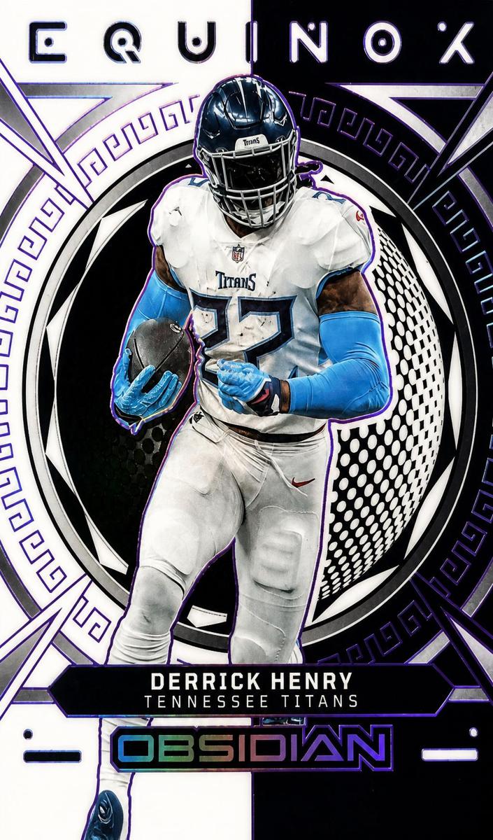 2023 Panini Obsidian Football Electric Etch Purple Derrick Henry #23