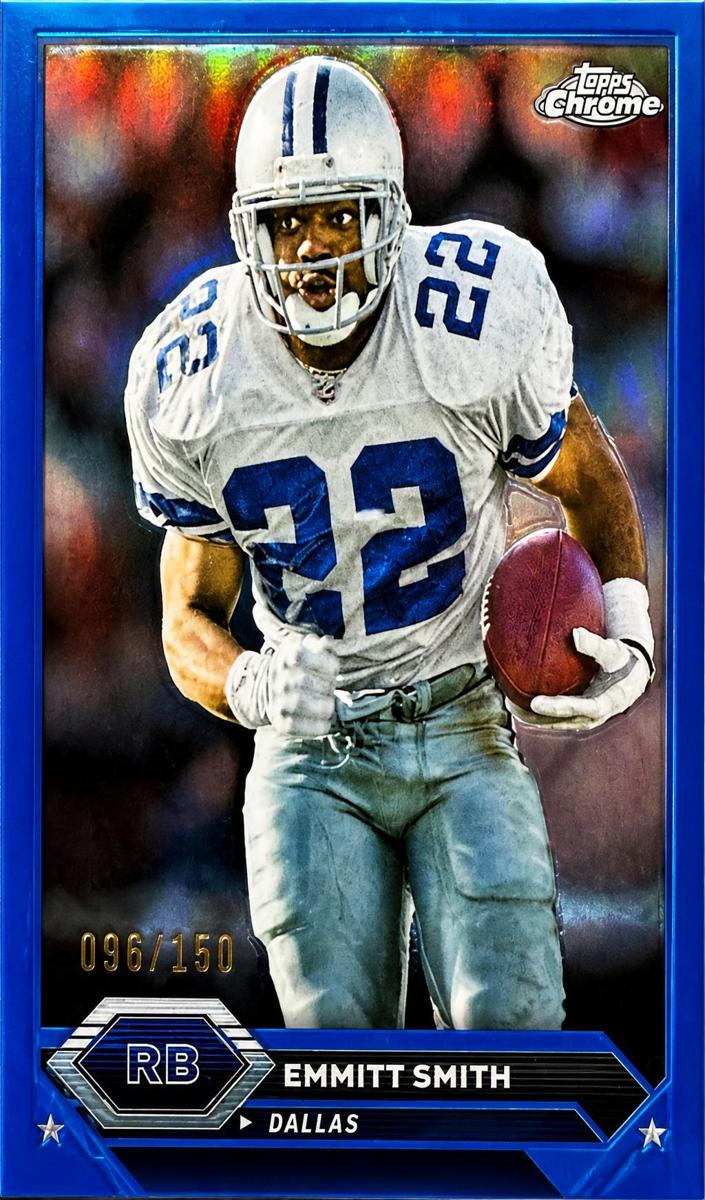 2023 Topps Composite Football Blue Refractor Emmitt Smith #6