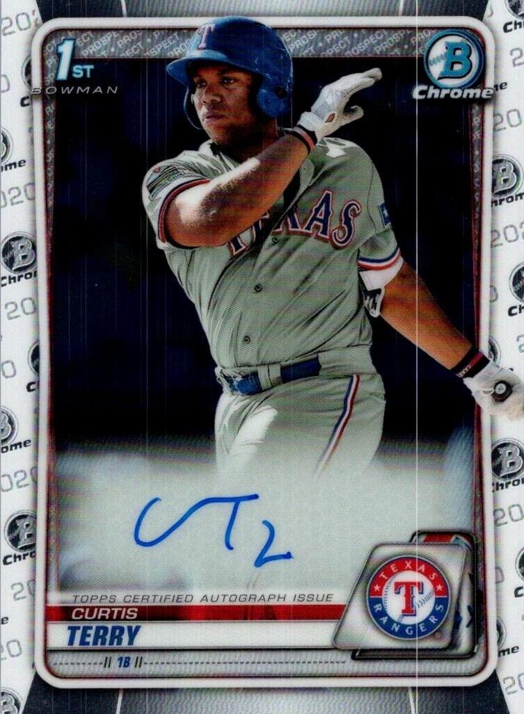 2020 Bowman Chrome Prospects Baseball Curtis Terry #CPA-CT PSA 10