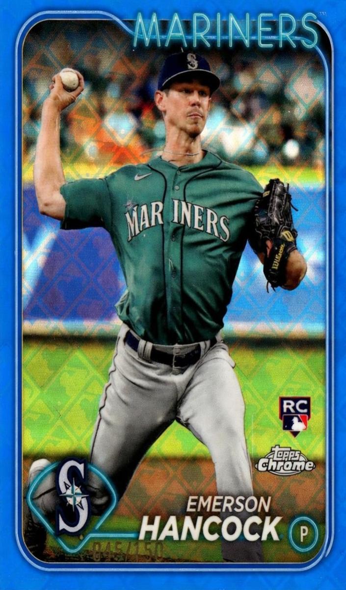 2024 Topps Chrome Baseball Blue Emerson Hancock #245