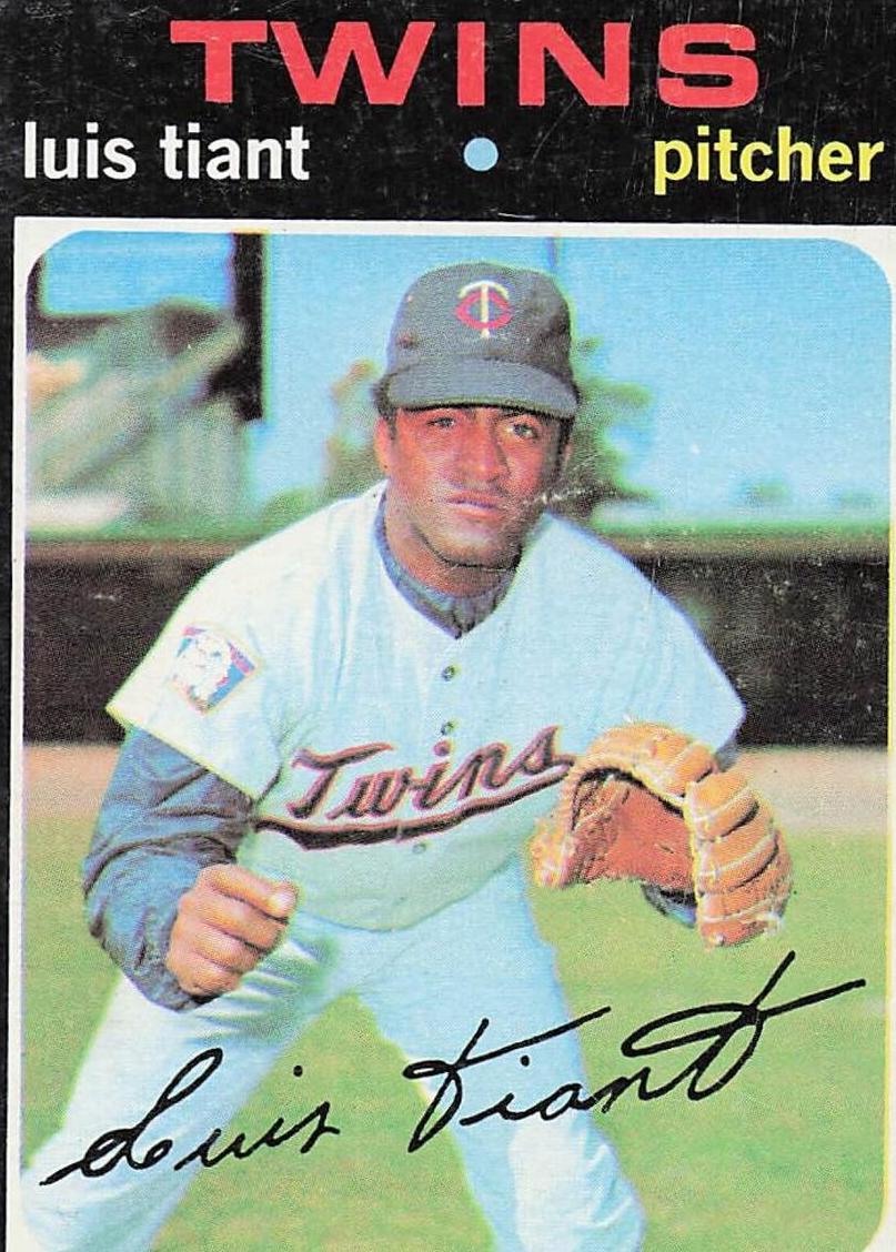 1971 Topps Baseball Luis Tiant #95 PSA 6.5