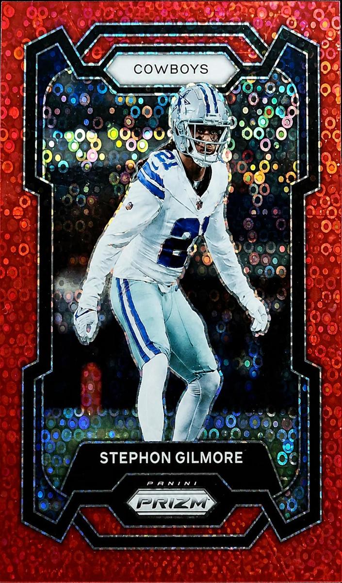 2023 Panini Prizm Football No Huddle Red Stephon Gilmore #77