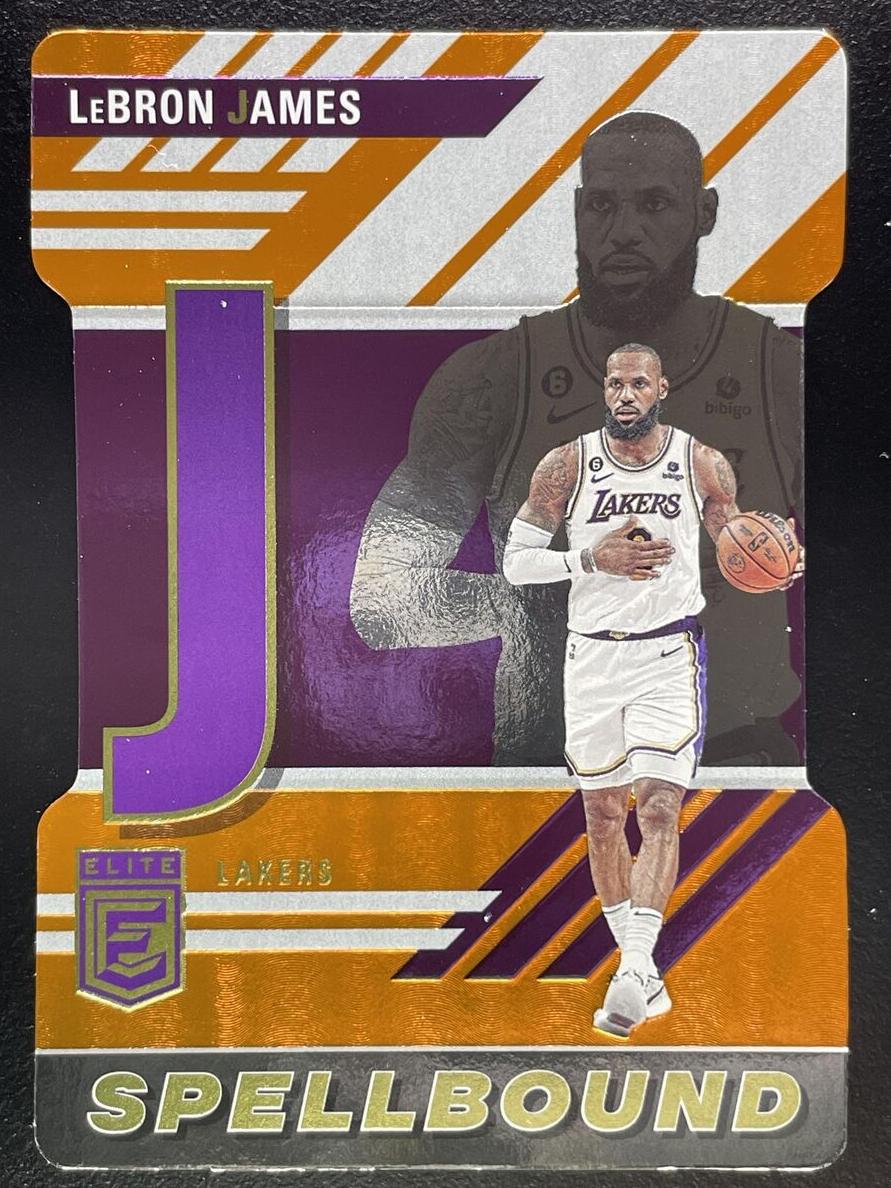2023 Donruss Elite Basketball Orange Die Cut LeBron James #36 BGS 8