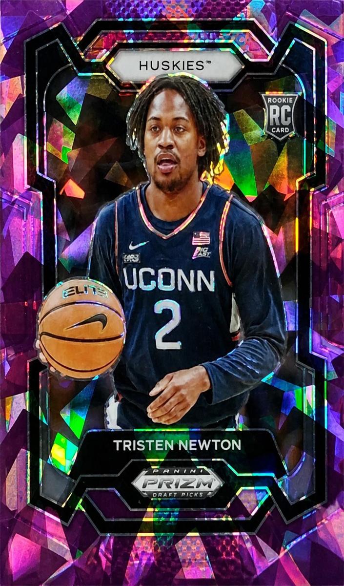 2024 Panini Prizm Draft Picks Basketball Purple Ice Tristen Newton #51