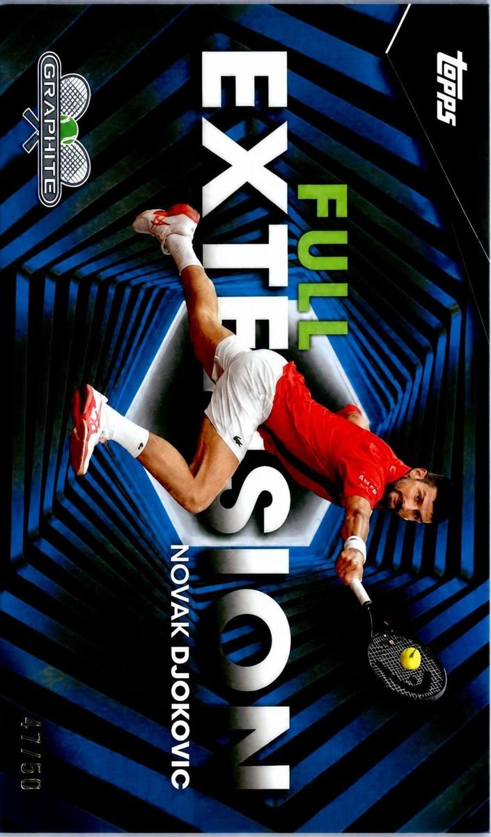 2026 Topps Graphite Tennis Blue Refractor Novak Djokovic #FE-20